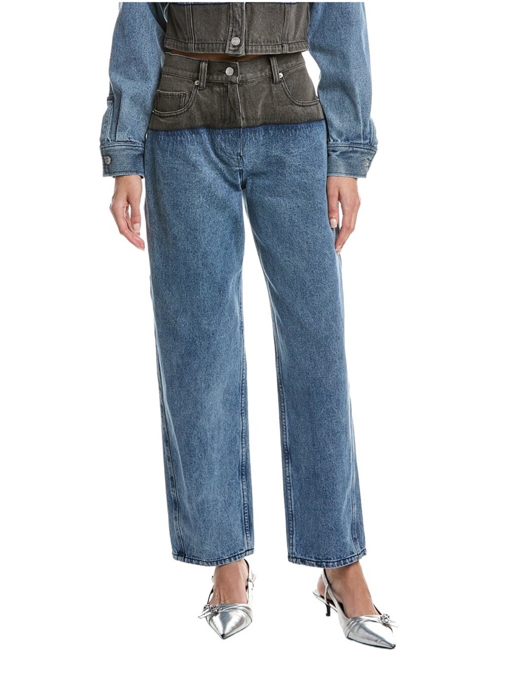 Phillip Lim Two-toned Slouchy Jeans Sz. 00
